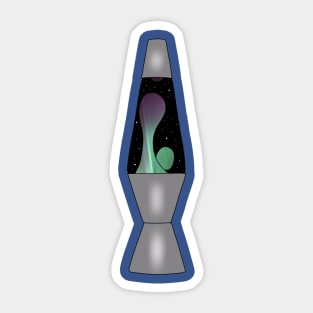 Galaxy lava lamp Sticker